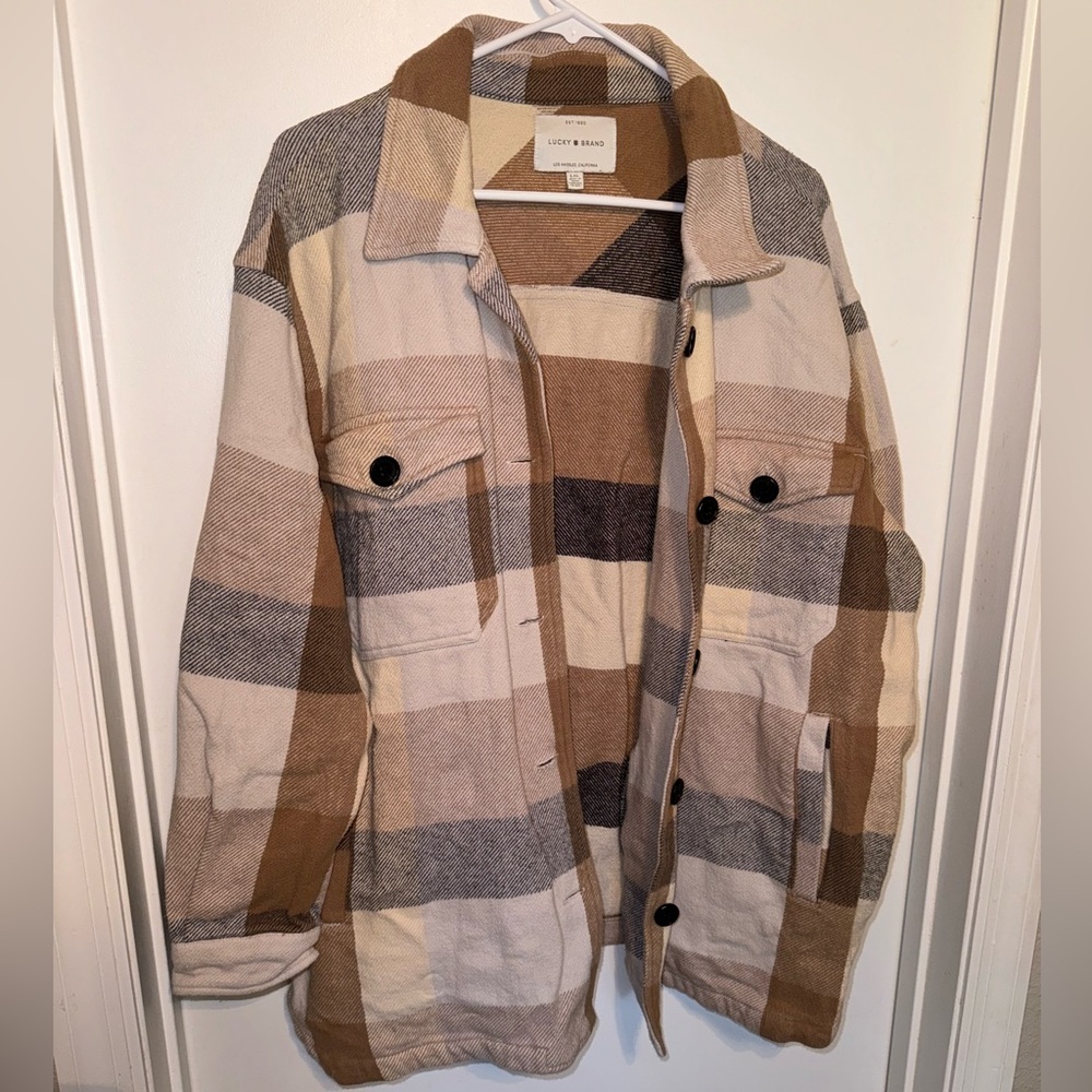 Women’s L Lucky Brand Flannel Shacket